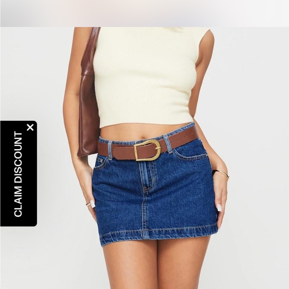 Princess Polly Denim Mini Skirt brand new size 4